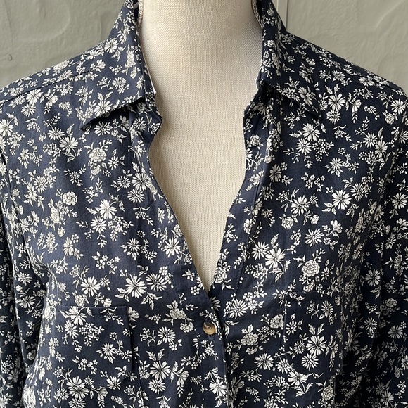 NWOT Good Company Austin Based Button Down 100% Cotton Shirt Navy XL - Picture 4 of 9